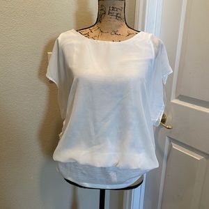 NWT New York & company White chiffon top